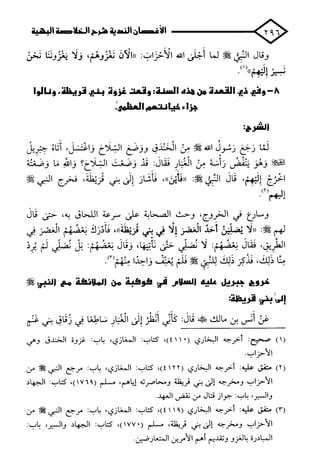 الأغصان الندية في شرح السيرة النبوية