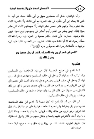 الأغصان الندية في شرح السيرة النبوية