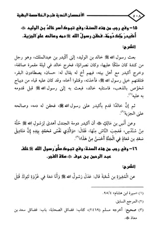 الأغصان الندية في شرح السيرة النبوية