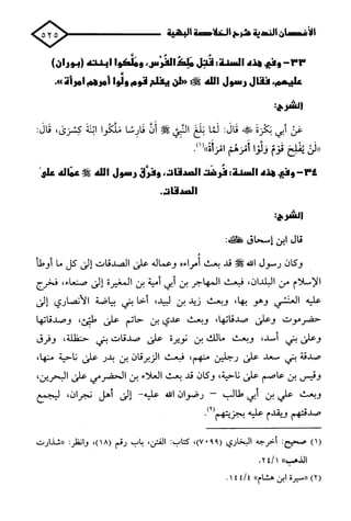 الأغصان الندية في شرح السيرة النبوية