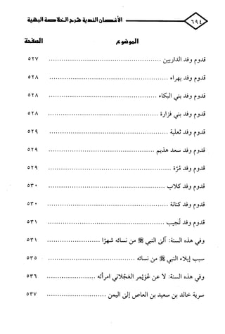 الأغصان الندية في شرح السيرة النبوية