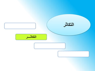 ‫التكاثــــر‬
‫التكاثر‬
 
