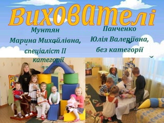 Мунтян
Марина Михайлівна
Панченко
Юлія Валеріївна,
без категорії
 