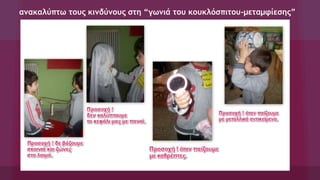 ανακαλύπτω τους κινδύνους στη “γωνιά του κουκλόσπιτου-μεταμφίεσης”
 