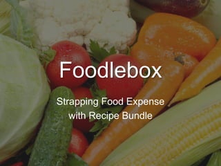 Foodlebox
Strapping Food Expense
with Recipe Bundle
 