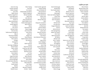 :‫اﻟﺘﺄﻟﻴﻒ‬ ‫ﻓﻲ‬ ‫ﺷﺎرك‬
Ellen Di Resta
Michael Anton Dila
Remko Vochteloo
Victor Lombardi
Jeremy Hayes
Alf Rehn
Jeff De Cagna
Andrea Mason
Jan Ondrus
Simon Evenblij
Chris Walters
Caspar van Rijnbach
benmlih
Rodrigo Miranda
Saul Kaplan
Lars Geisel
Simon Scott
Dimitri Lévita
Johan √ñrneblad
Craig Sadler
Praveen Singh
Livia Labate
Kristian Salvesen
Daniel Egger
Diogo Carmo
Marcel Ott
Guilhem Bertholet
Thibault Estier
Stephane Rey
Chris Peasner
Jonathan Lin
Cesar Picos
Florian
Armando Maldonado
Eduardo Míguez
Anouar Hamidouche
Francisco Perez
Nicky Smyth
Bob Dunn
Carlo Arioli
Matthew Milan
Ralf Beuker
Sander Smit
Norbert Herman
Atanas Zaprianov
Linus Malmberg
Deborah Mills-Scofield
Peter Knol
Jess McMullin
Marianela Ledezma
Ray Guyot
Martin Andres Giorgetti
Geert van Vlijmen
Rasmus Rønholt
Tim Clark
Richard Bell
Erwin Blom
Frédéric Sidler
John LM Kiggundu
Robert Elm
Ziv Baida
Andra Larin-van der Pijl
Eirik V Johnsen
Boris Fritscher
Mike Lachapelle
Albert Meige
Pablo M. Ramírez
Jean-Loup
Colin Pons
Vacherand
Guillermo Jose Aguilar
Adriel Haeni
Lukas Prochazka
Kim Korn
Abdullah Nadeem
Rory O’Connor
Hubert de Candé
Frans Wittenberg
Jonas Lindelöf
Gordon Gray
Karen Hembrough
Ronald Pilot
Yves Claude Aubert
Wim Saly
Woutergort
Fanco Ivan Santos Negrelli
Amee Shah
Lars Mårtensson
Kevin Donaldson
JD Stein
Ralf de Graaf
Lars Norrman
Sergey Trikhachev
Thomas
Alfred Herman
Bert Spangenberg
Robert van Kooten
Hans Suter
Wolf Schumacher
Bill Welter
Michele Leidi
Asim J. Ranjha
Peter Troxler
Ola Dagberg
Wouter van der Burg
Artur Schmidt
Slabber
Peter Jones
Sebastian Ullrich
Andrew Pope
Fredrik Eliasson
Bruce MacVarish
Göran Hagert
Markus Gander
Marc Castricum
Nicholas K. Niemann
Christian Labezin
Claudio D’Ipolitto
Aurel Hosennen
Adrian Zaugg
Frank Camille Lagerveld
Andres Alcalde
Alvaro Villalobos M
Bernard Racine
Pekka Matilainen
Bas van Oosterhout
Gillian Hunt
Bart Boone
Michael Moriarty
Mike
Design for Innovation
Tom Corcoran
Ari Wurmann
Antonio Robert
Wibe van der Pol
paola valeri
Michael Sommers
Nicolas Fleury
Gert Steens
Jose Sebastian Palazuelos
Lopez
jorge zavala
Harry Heijligers
Armand Dickey
Jason King
Kjartan Mjoesund
Louis Rosenfeld
Ivo Georgiev
Donald Chapin
Annie Shum
Valentin Crettaz
Dave Crowther
Chris J Davis
Frank Della Rosa
Christian Schüller
Luis Eduardo de Carvalho
Patrik Ekström
Greg Krauska
Giorgio Casoni
Stef Silvis
Peter Froberg
Lino Piani
Eric Jackson
Indrajit Datta Chaudhuri
Martin Fanghanel
Michael Sandfær
Niall Casey
John McGuire
Vivian Vendeirinho
Martèl Bakker Schut
Stefano Mastrogiacoo
Mark Hickman
Dibrov
Reinhold König
Marcel Jaeggi
John O’Connell
Javier Ibarra
Lytton He
Marije Sluis
David Edwards
Martin Kuplens-Ewart
Jay Goldman
Isckia
Nabil Harfoush
Yannick
Raoef Hussainali
ronald van den hoff
Melbert Visscher
Manfred Fischer
Joe Chao
Carlos Meca
Mario Morales
Paul Johannesson
Rob Griffitts
Marc-Antoine Garrigue
Wassili Bertoen
Bart Pieper
Bruce E. Terry
Michael N. Wilkens
Himikel - TrebeA
Jeroen de Jong
Gertjan Verstoep
Steven Devijver
Jana Thiel
Walter Brand
Stephan Ziegenhorn
Frank Meeuwsen
Colin Henderson
Danilo Tic
Marco Raaijmakers
Marc Sniukas
Khaled Algasem
Jan Pelttari
Yves Sinner
Michael Kinder
Vince Kuraitis
Teofilo Asuan Santiago IV
Ray Lai
Brainstorm Weekly
Huub Raemakers
Peter Salmon
Philippe
Khawaja M.
Jille Sol
Renninger, Wolfgang
Daniel Pandza
Robin Uchida
Pius Bienz
Ivan Torreblanca
Berry Vetjens
David Crow
Helge Hannisdal
Maria Droujkova
Leonard Belanger
Fernando Saenz-Marrero
Susan Foley
Vesela Koleva
Martijn
Eugen Rodel
Edward Giesen
 