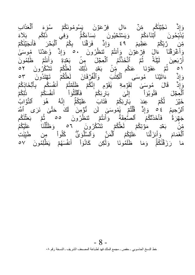 سورة تبارك مكتوبة بالرسم العثماني