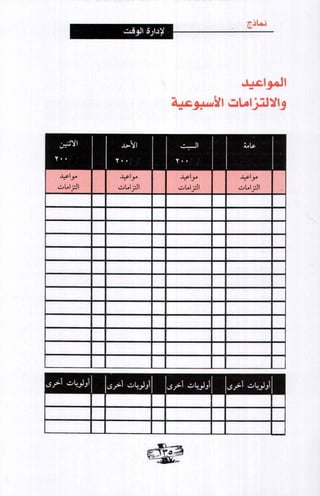 فن ادارة الوقت