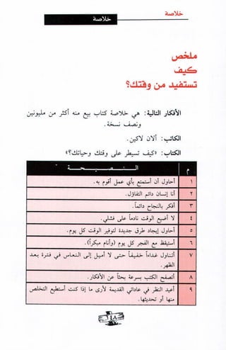 فن ادارة الوقت