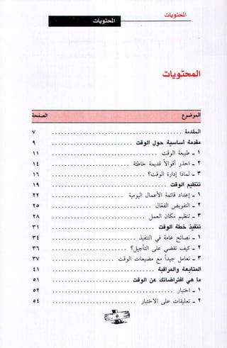 فن ادارة الوقت