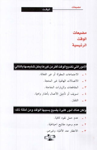 فن ادارة الوقت