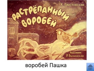 воробей Пашка
 