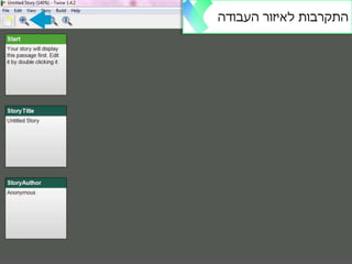 ‫התקרבות‬‫לאיזור‬‫העבודה‬
 
