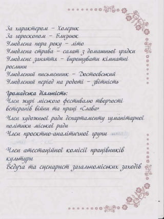 Портфоліо "Життєвих  та творчих миттєвостей" провідного методиста Кам'янець-Подільської МЦБС Тамари Вонсович