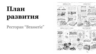 План
развития
Ресторан “Brasserie”
 