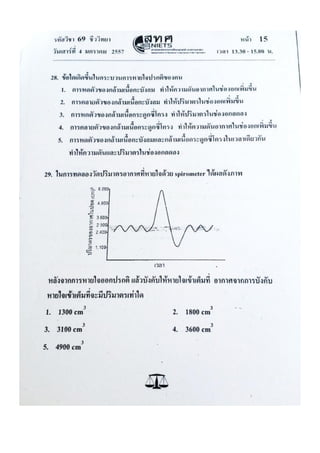 ข้อสอบ 7 วิชาสามัญ ชีวะ