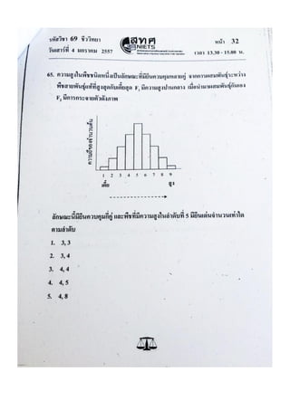 ข้อสอบ 7 วิชาสามัญ ชีวะ