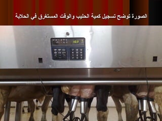 ‫الحلقبة‬ ‫في‬ ‫المستغرق‬ ‫والوقت‬ ‫الحليب‬ ‫كمية‬ ‫تسجيل‬ ‫توضح‬ ‫الصورة‬‫الحلقبة‬ ‫في‬ ‫المستغرق‬ ‫والوقت‬ ‫الحليب‬ ‫كمية‬ ‫تسجيل‬ ‫توضح‬ ‫الصورة‬
 