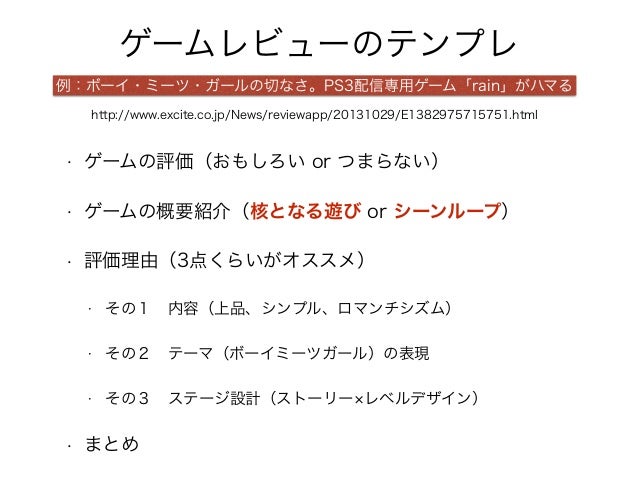 レビュー記事の書き方 レビュー記事の書き方