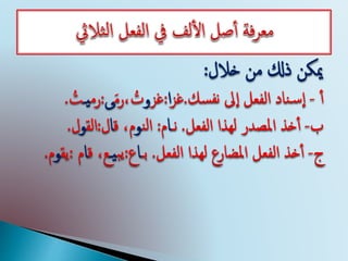 ‫خالل‬ ‫من‬ ‫ذكل‬ ‫ميكن‬:
‫ا‬‫و‬‫ى‬‫ي‬‫ـ‬
‫ا‬‫و‬‫ا‬‫و‬
‫ا‬‫يـ‬‫ا‬‫و‬
 