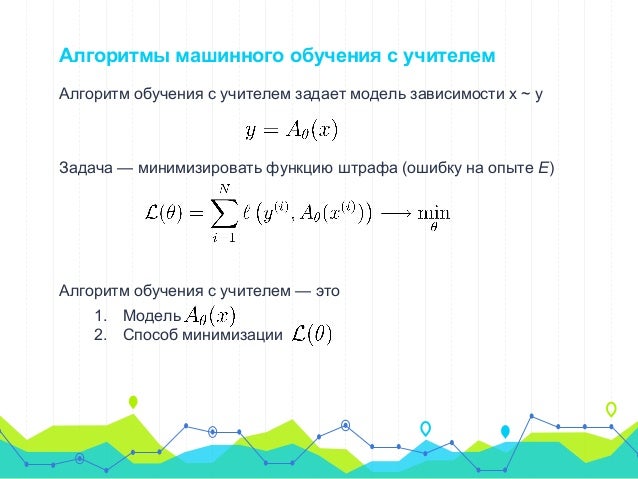 Основные алгоритмы машинного обучения