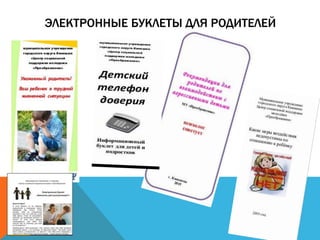 ЭЛЕКТРОННЫЕ БУКЛЕТЫ ДЛЯ РОДИТЕЛЕЙ
 
