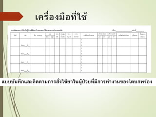 ค่าใช้จ่ายที่ประหยัดได้จากการให้ข้อมูลขนาดยาที่เหมาะสมในผู้ป่วยที่มีการทำงานของไตบกพร