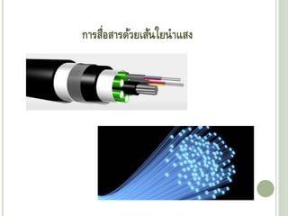 การสื่อสารด้วยเส้นใยนาแสง
 