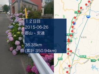 Ŀ
2015-06-26
ɽ - _
36.38km
(Ӌ 350.94km)
 