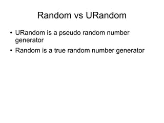 Urandom Rm Rf Random | ODP