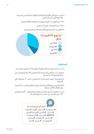 ‫اإلجتماعية‬ ‫الشبكات‬ ‫على‬ ‫السعودي‬ ‫المستخدم‬ ‫تقديم‬ ‫إعادة‬
9 The Online Project ‫تقديم‬
606,872 ‫هو‬ ‫اليوتيوب‬ ‫عل...