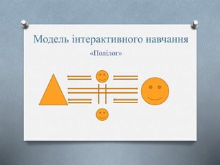 Модель інтерактивного навчання
«Полілог»
 