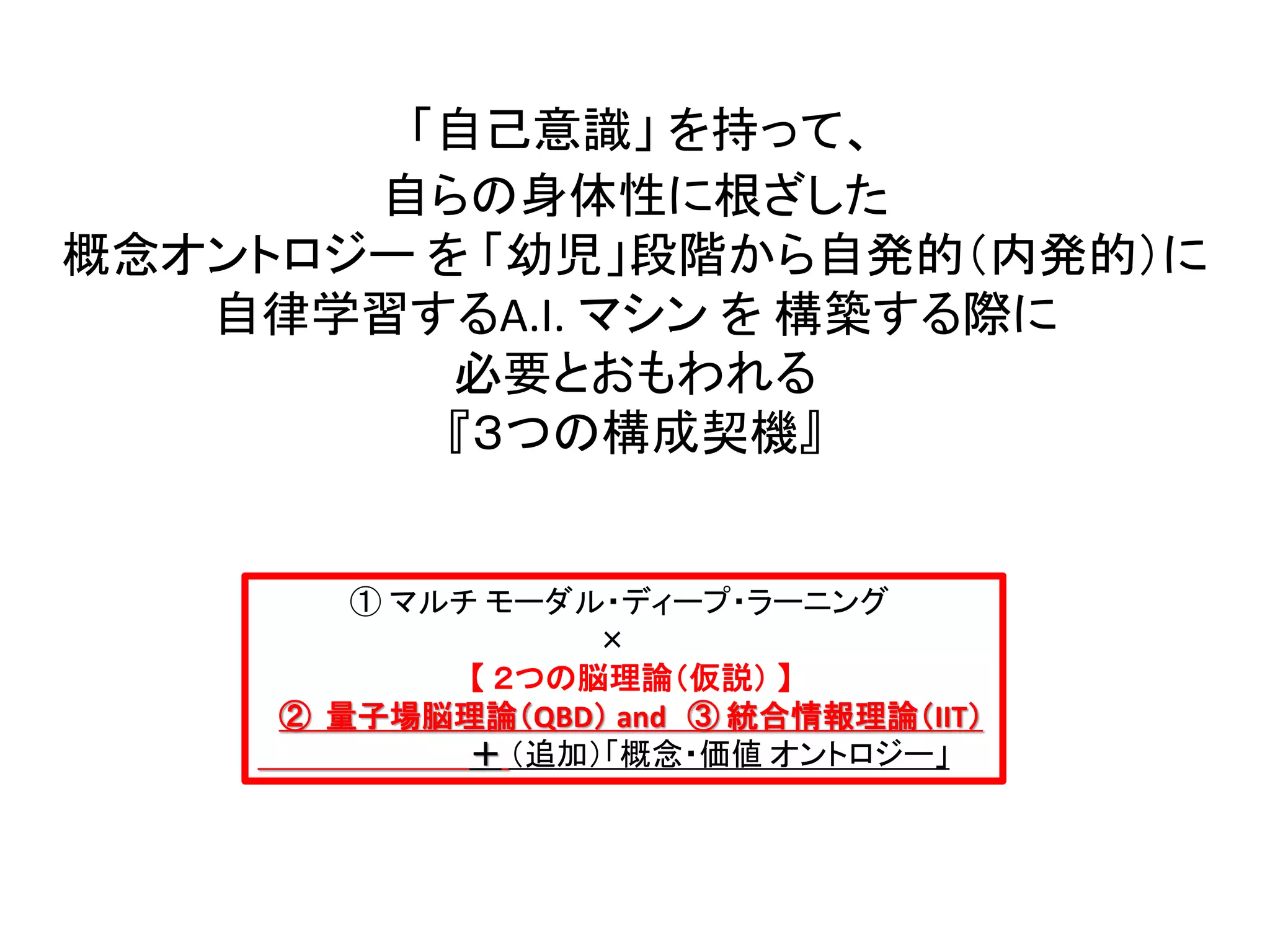 人工知能エージェントに「意識」を持たせるために必要な条件は何か | PDF