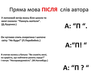 пряма мова | PPT