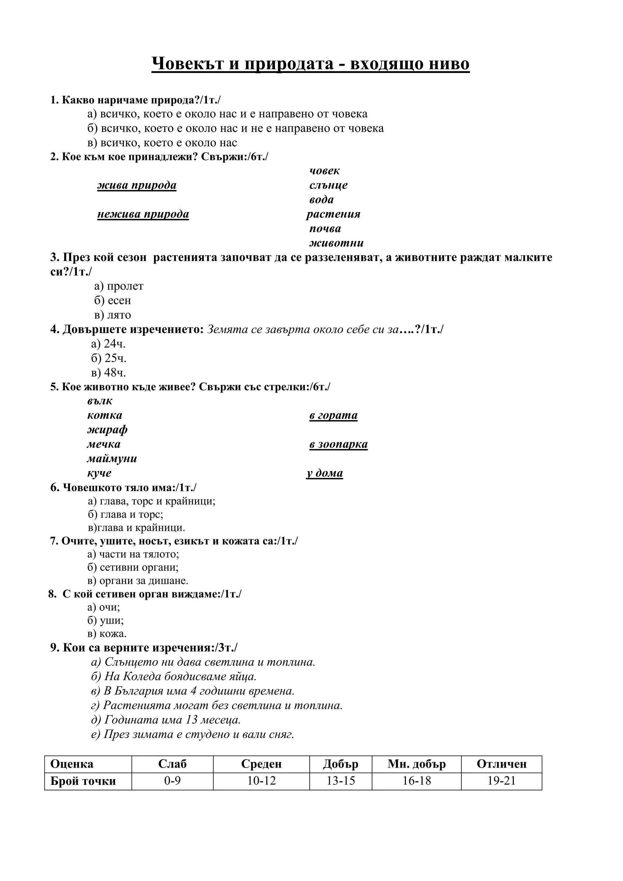 Тестове по ЧП | PDF