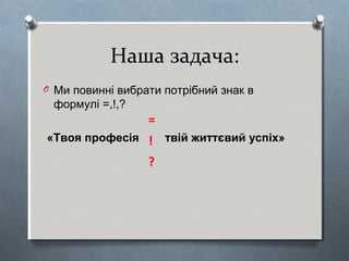 моя майбутня професія | PPT