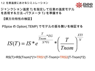 パワーデバイスのデバイスモデリング