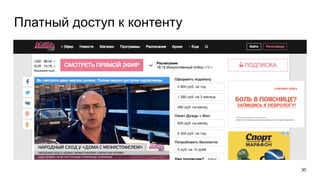 30
Платный доступ к контенту
 