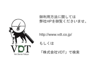 ÷vƤ
HPEޤ
http://www.vdt.co.jp/
⤷
ʽVDTǗ
 