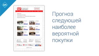 Прогноз
следующей
наиболее
вероятной
покупки
	
  
 