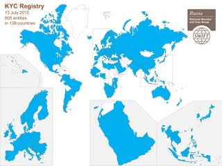 KYC Registry
13 July 2015
805 entities
in 138 countries
 
