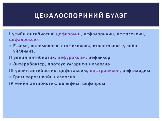 Зайлшгүй шаардлагатай антибиотик