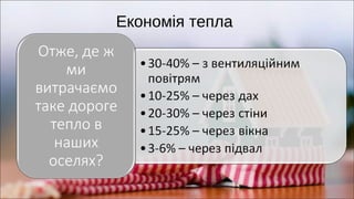 Економія тепла
 