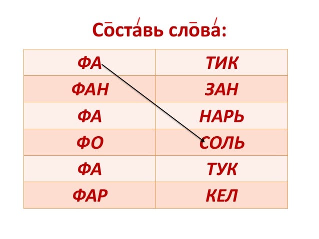 Слова на фар