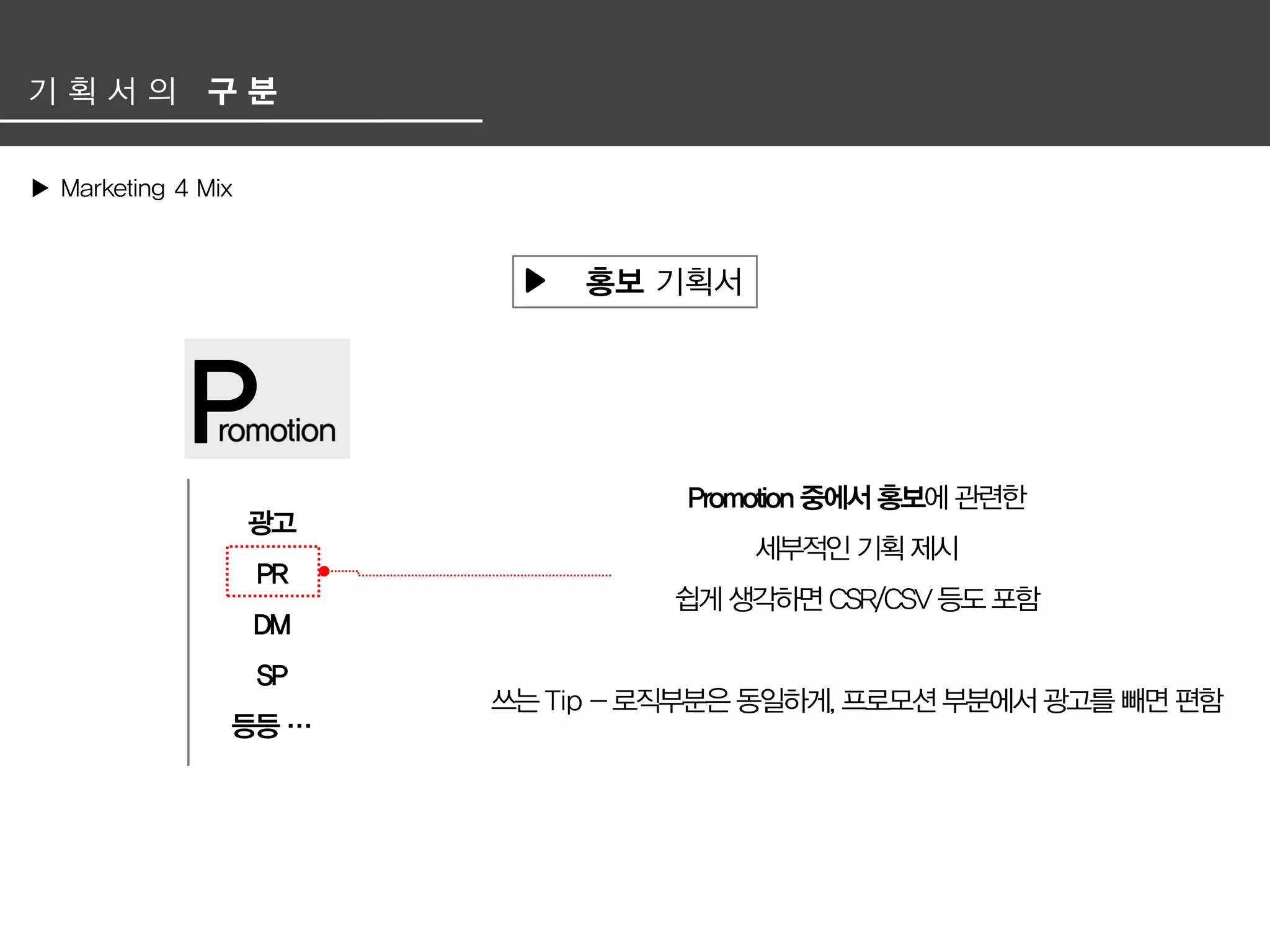 광고 기획서 겉 핥기