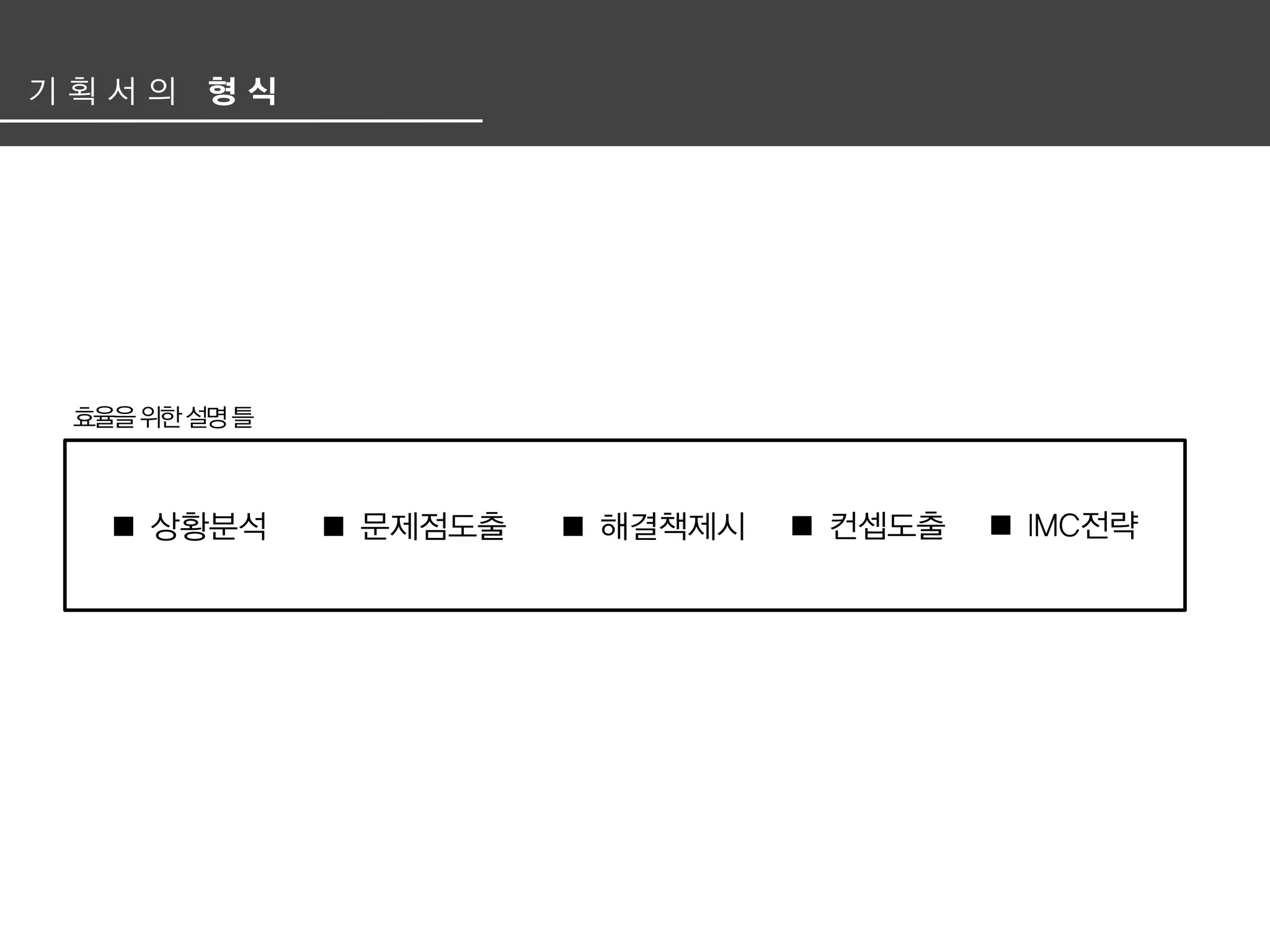 광고 기획서 겉 핥기