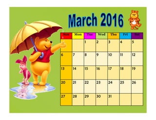 Sun Mon Tue Wed Thu Fri Sat
1 2 3 4 5
6 7 8 9 10 11 12
13 14 15 16 17 18 19
20 21 22 23 24 25 26
27 28 29 30 31
 