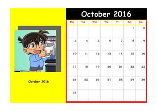 October 2016
October 2016
Mon Tue Wed Thu Fri Sat Sun
1 2
3 4 5 6 7 8 9
10 11 12 13 14 15 16
17 18 19 20 21 22 23
24 25 26 27 28 29 30
31
 