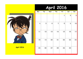 April 2016
April 2016
Mon Tue Wed Thu Fri Sat Sun
1 2 3
4 5 6 7 8 9 10
11 12 13 14 15 16 17
18 19 20 21 22 23 24
25 26 27 28 29 30
 