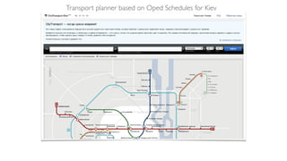 Transport planner based on Oped Schedules for Kiev
 